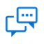 Chat icon blue