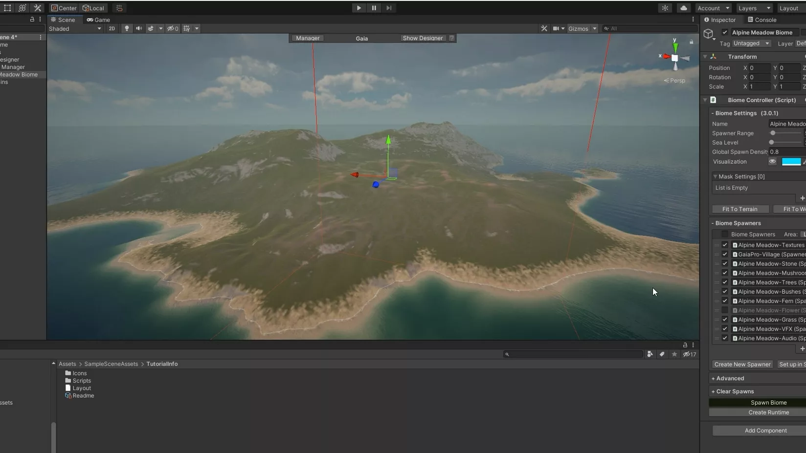 Gaia Interface for Unity