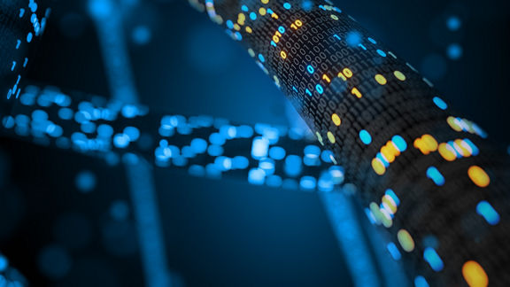 Futuristic data stream