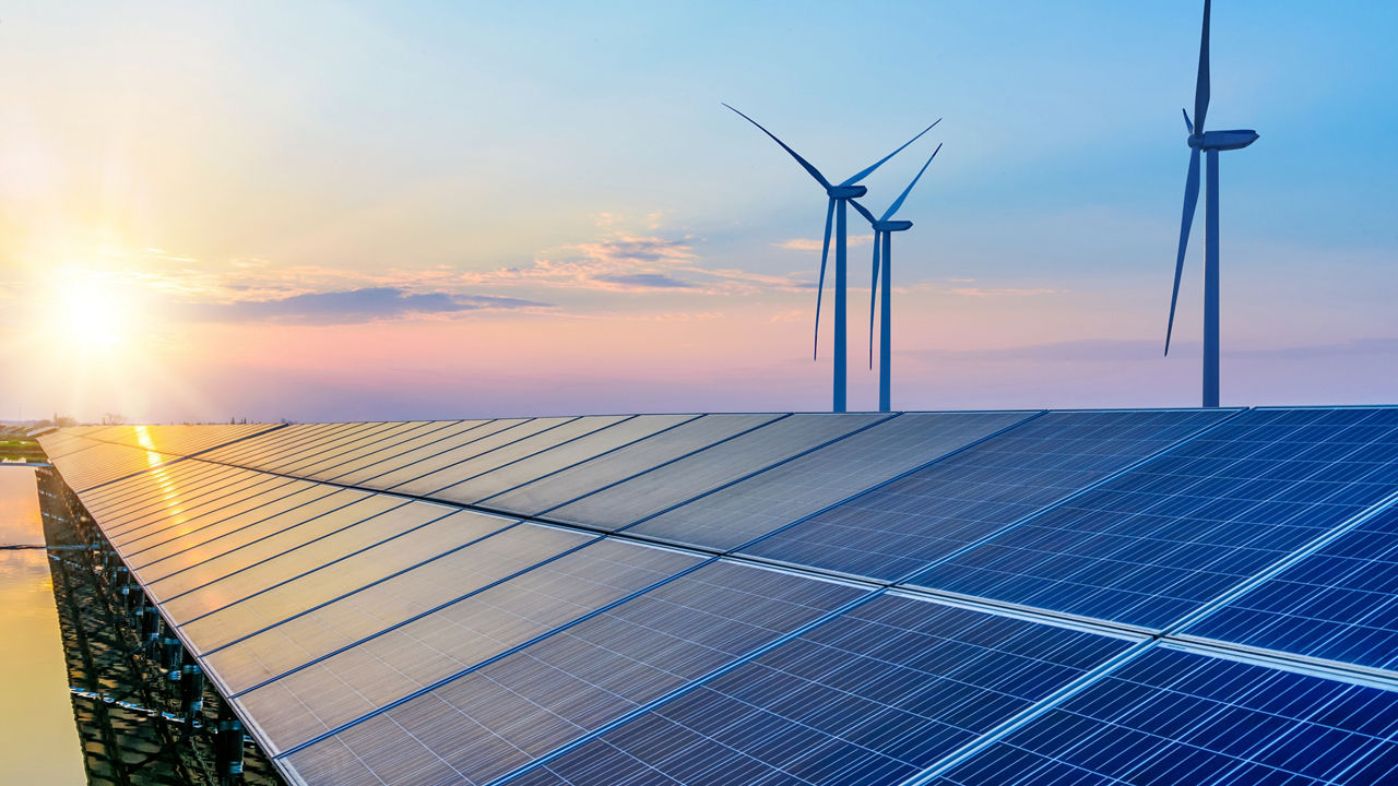  Solar panels and wind power generation equipment