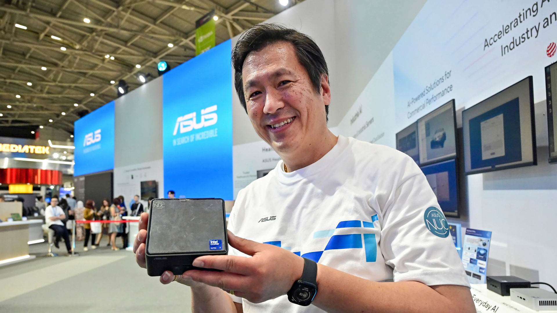 Arthur presenting at Computex in Taipei, Taiwan.