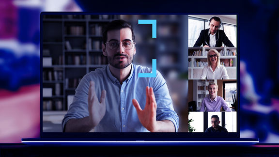 ai boost conference call blur