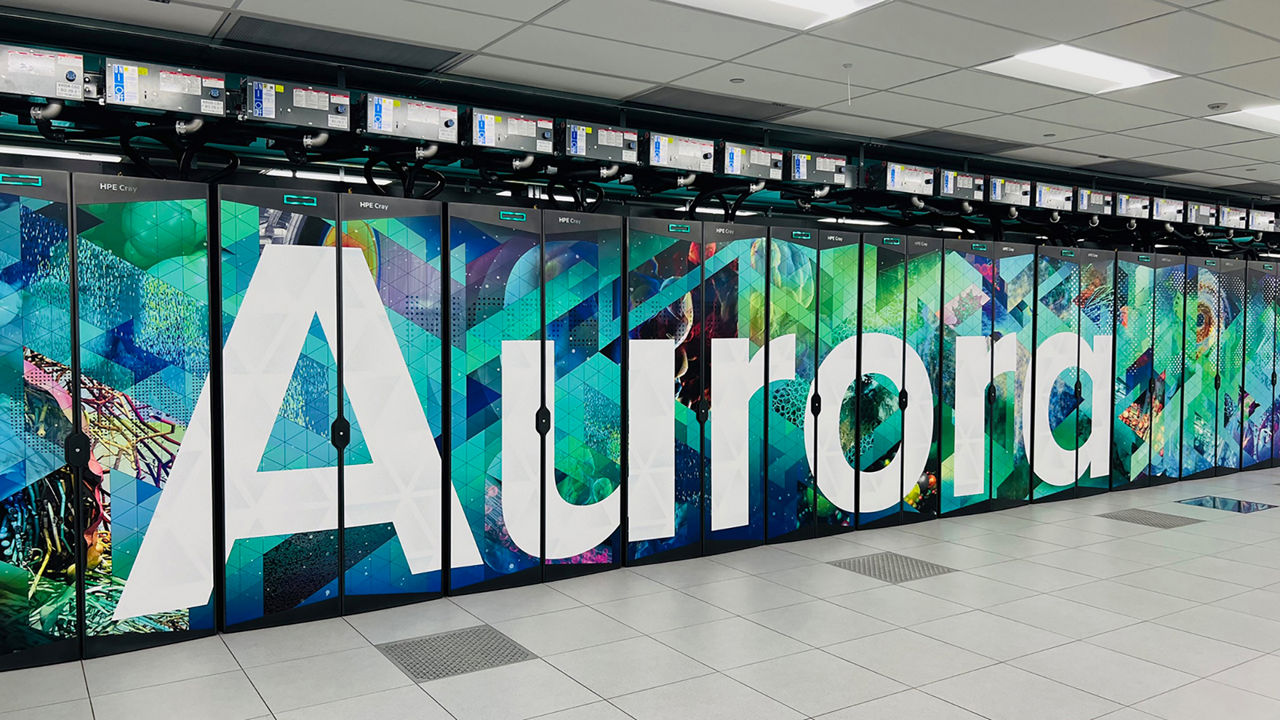The Aurora Supercomputer in Argonne National Laboratory in Lemont, Il is a system built to advance discoveries in biology, energy, aerospace, quantum computing, and more (Credit: Argonne National Laboratory).