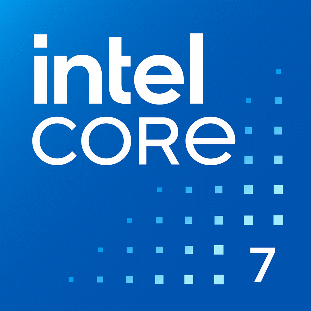 Intel® Core™ 7 processor (Series 1) Badge Connected Asset. Includes embedded 16x9, 4x3, 1x1 renditions