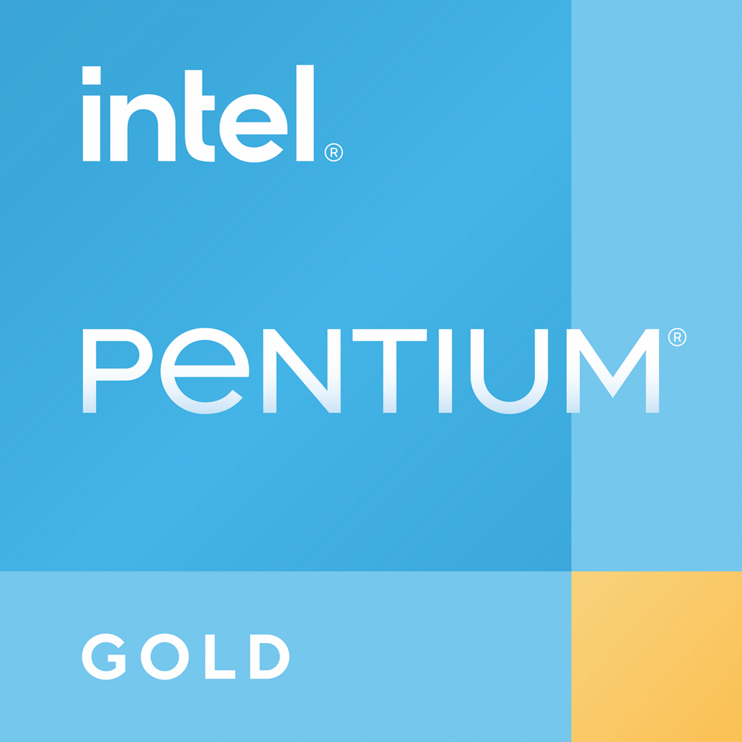 Pentium Gold Processor Badge Connected Asset. Includes embedded 16x9, 4x3, 1x1 renditions