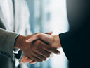 Business people shaking hands