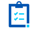 An icon representing a checklist, which stands for a certificate list and trustworthiness.