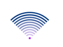 A fan-shaped icon representing a Wi-Fi signal