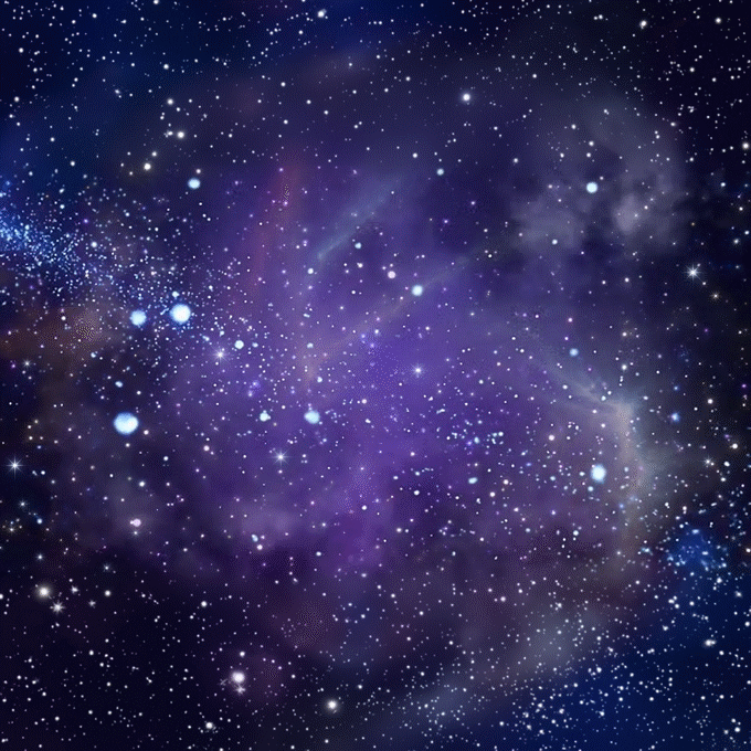 Galaxy or space simulation visualization
