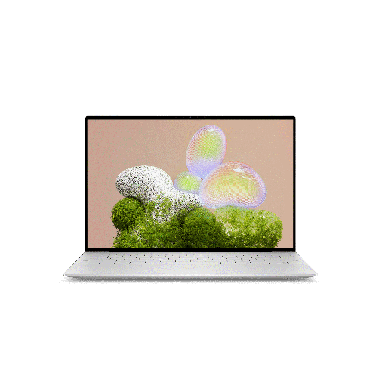 Um notebook Dell XPS 13 aberto.