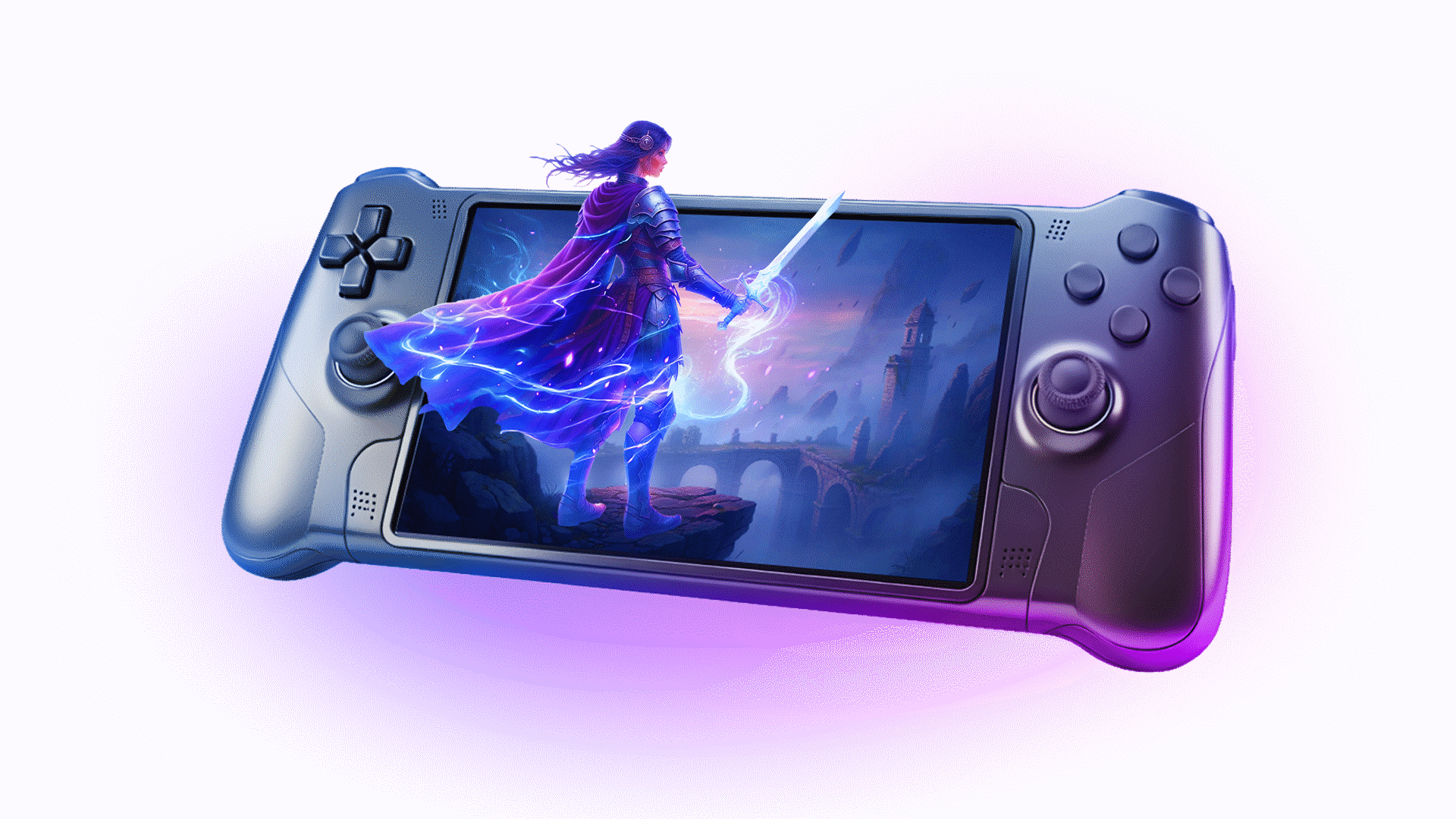 Handheld Device with Generic Gaming Transparent Background