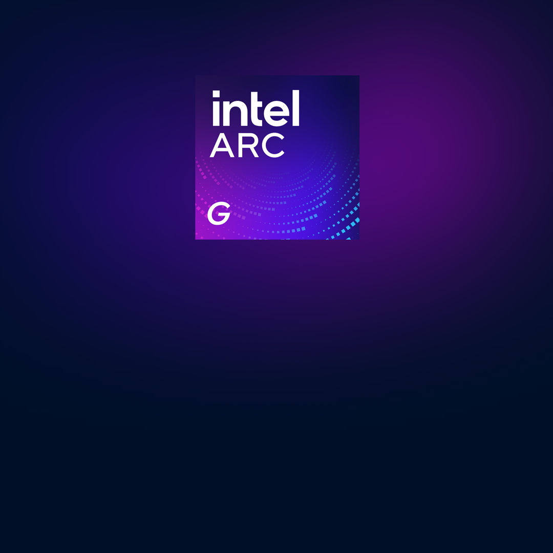 Product badge for Intel Arc G-series processors