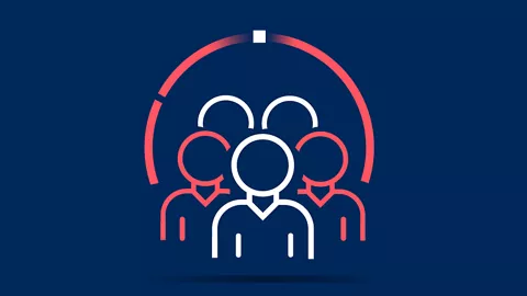 AI for Youth audience program icon in coral and white