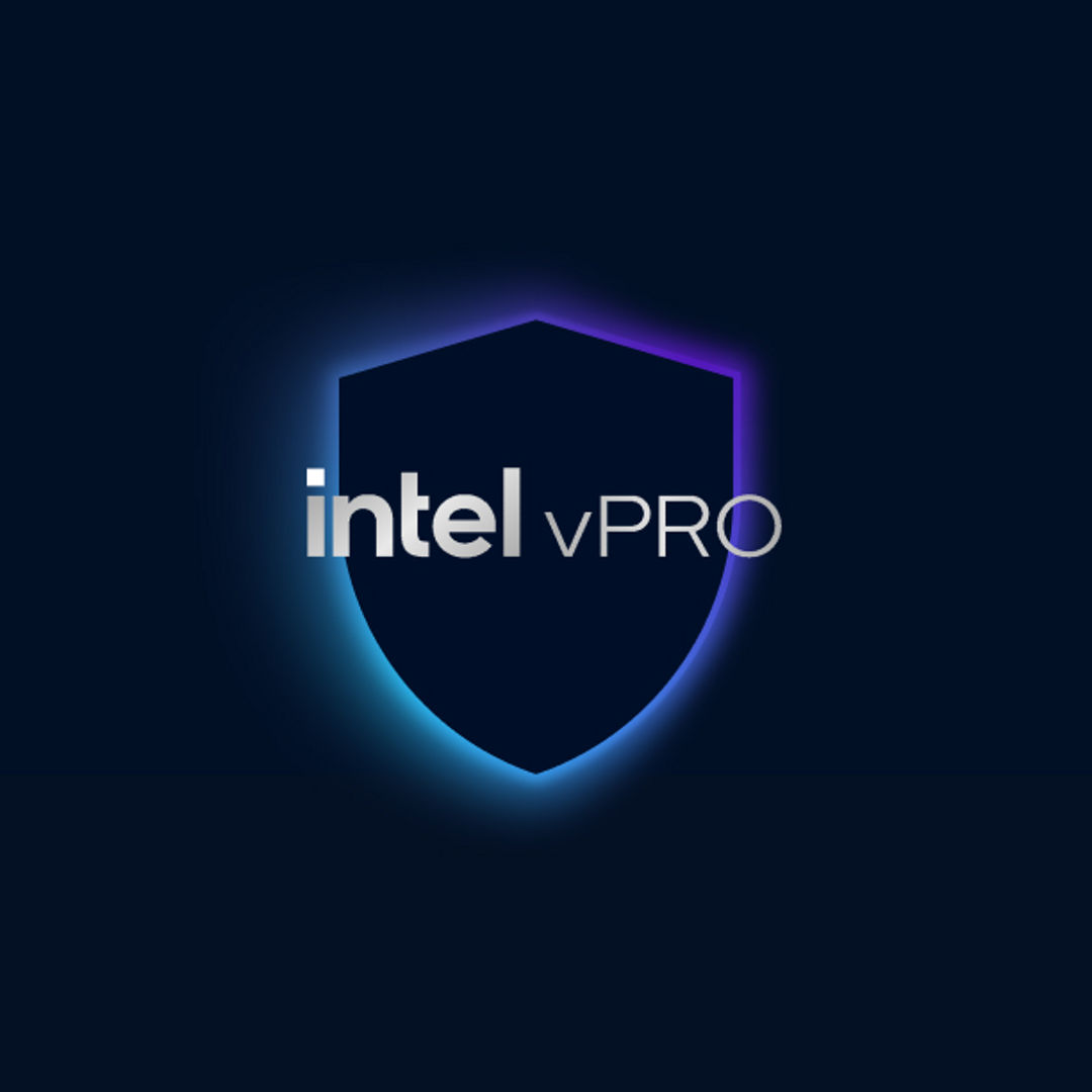 Intel vPro security logo.