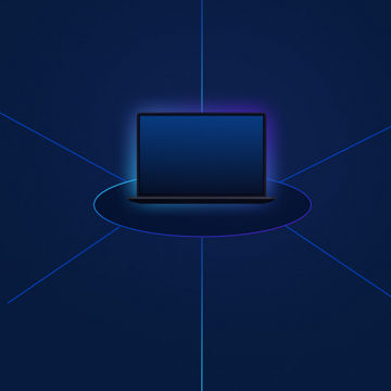 Icon representing connected computer systems.