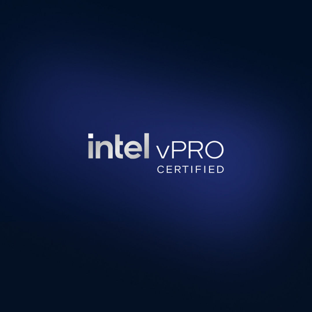 Intel vPro Certified logo.