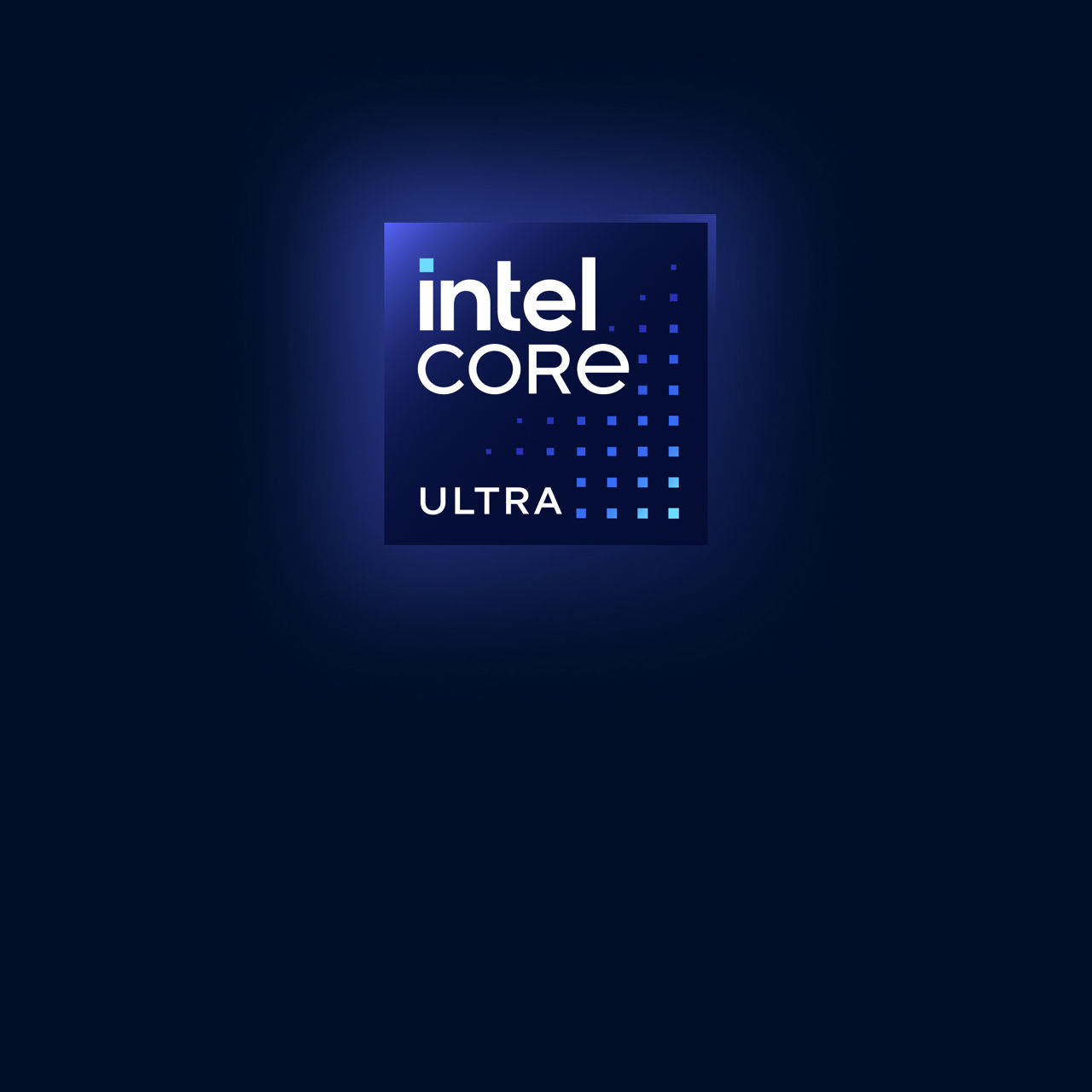 Product badge for Intel Core Ultra processors, adjusted for use on intel.com Homepage ONLY
