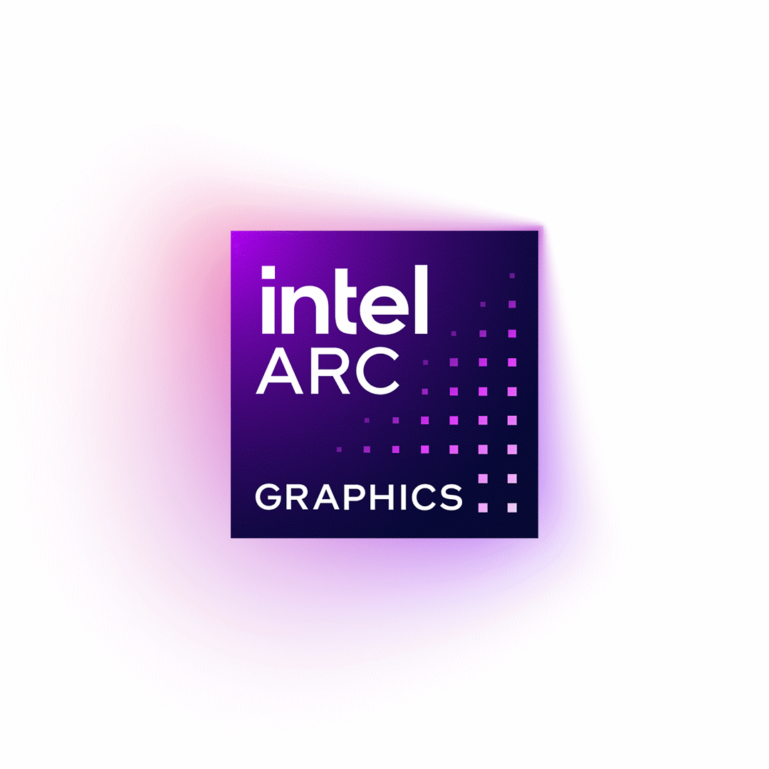 intel arc graphics badge glow 1