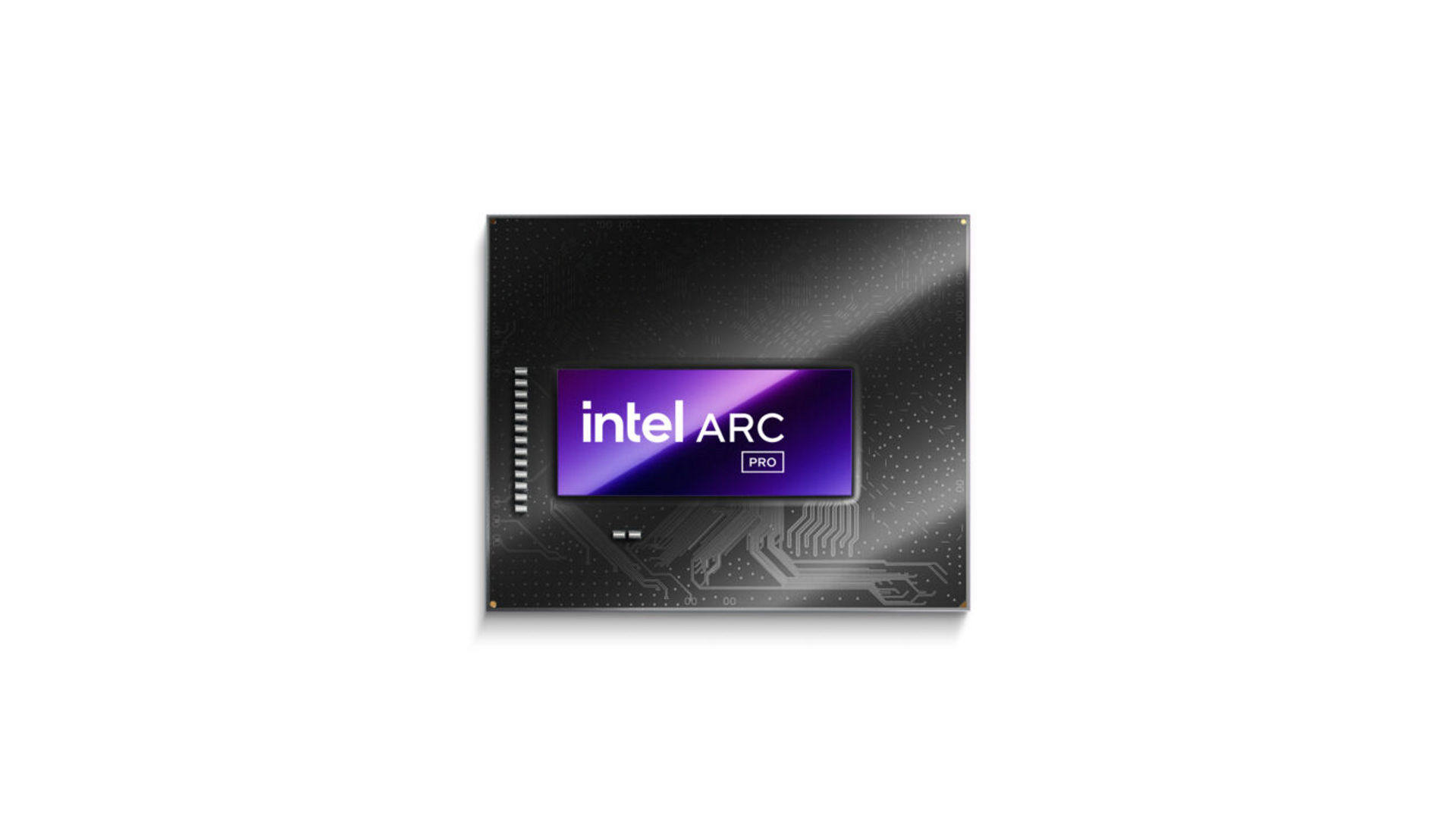 Intel Arc Pro GPU chip.