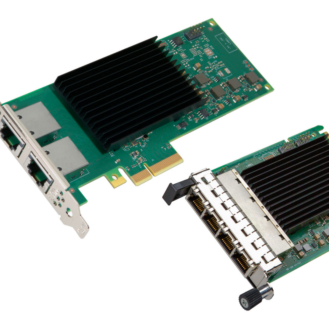 Intel Ethernet E610 Controllers and Network Adapters are designed with the latest advances in 10GBASE-T for optimized network management and control plane operations. They are among two Ethernet product lines Intel introduced in February 2025. With choices of dual port or quad port and up to 10GbE bandwidth, comprehensive security and manageability features and high energy efficiency, Intel Ethernet E610 Network Adapters deliver optimized and scalable network connectivity required for diverse edge workloads. (Credit: Intel Corporation)