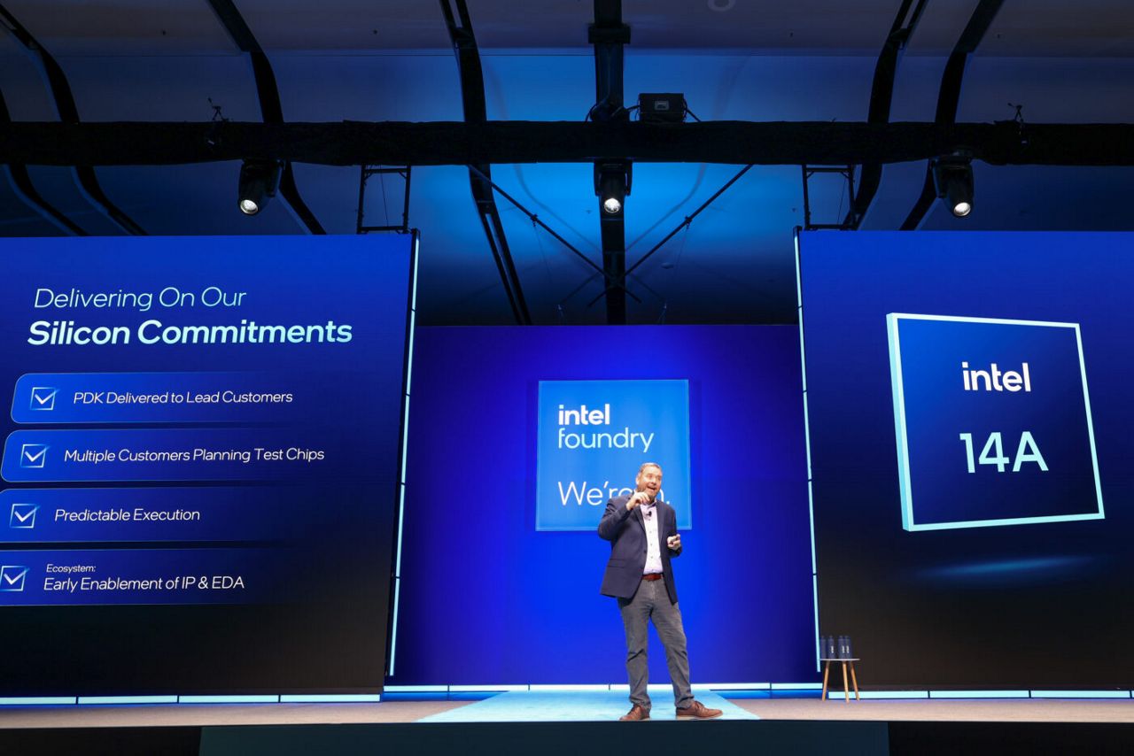 Kevin O’Buckley, general manager of Foundry Services, speaks d