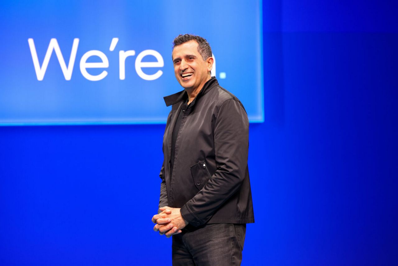 Sassine Ghazi, president and CEO of Synopsys, speaks at Intel Fo
