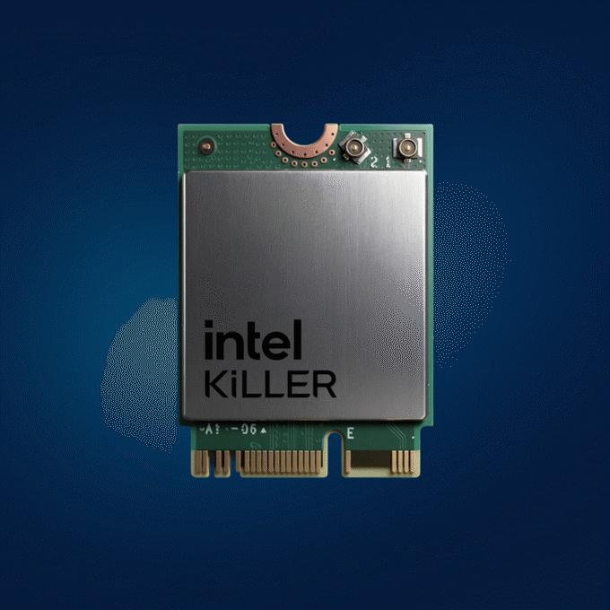 Intel Killer Wi-Fi module on a circuit board