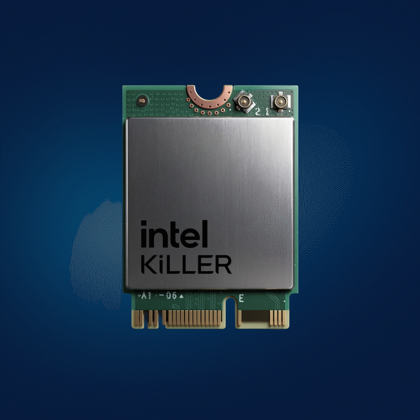Intel Killer Wi-Fi module on a circuit board