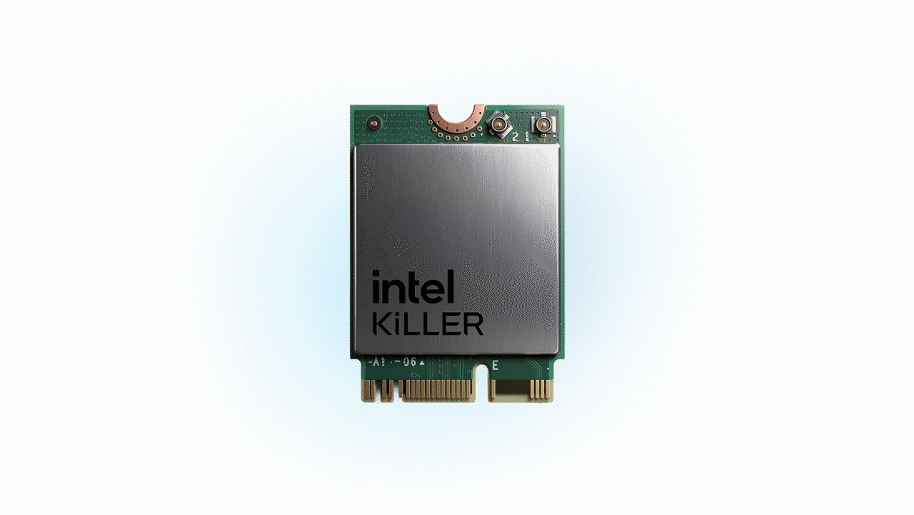 Módulo Intel® Killer™ Wi-Fi en una placa de circuito