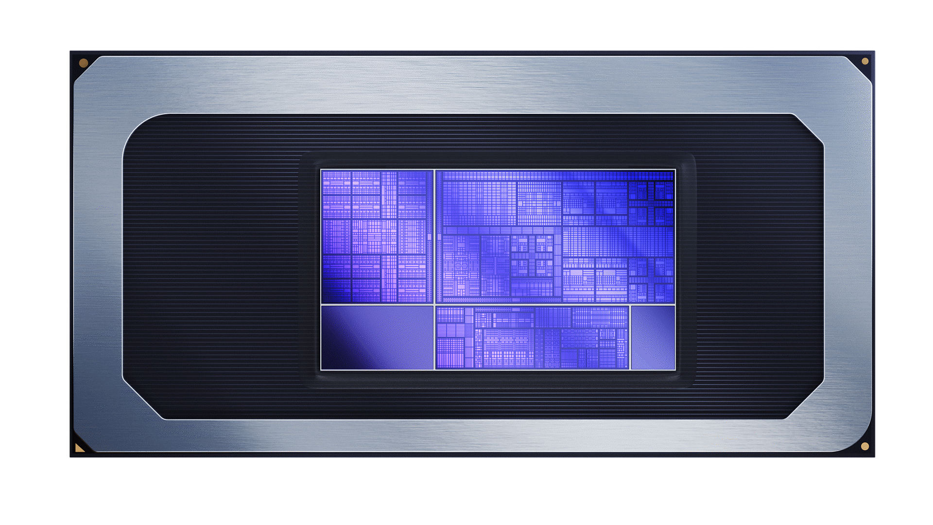 Front view of Intel Core Ultra processor (Series 3) with built-in Arc GPU
