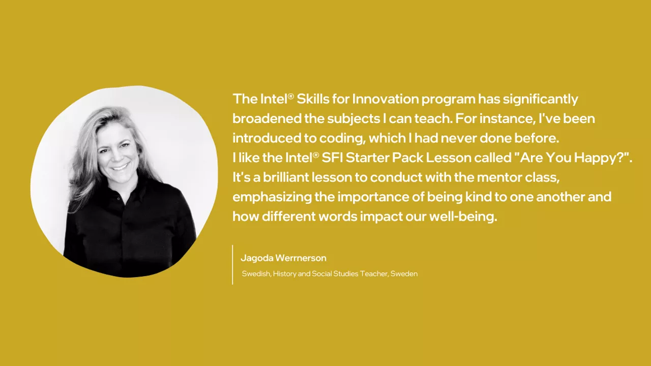 Intel skills for innovation quote