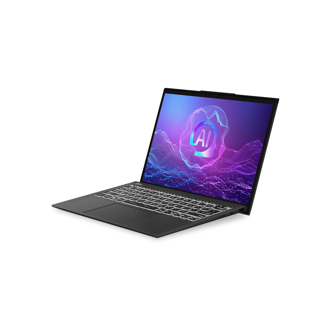 Um MSI Prestige 16 AI Evo aberto