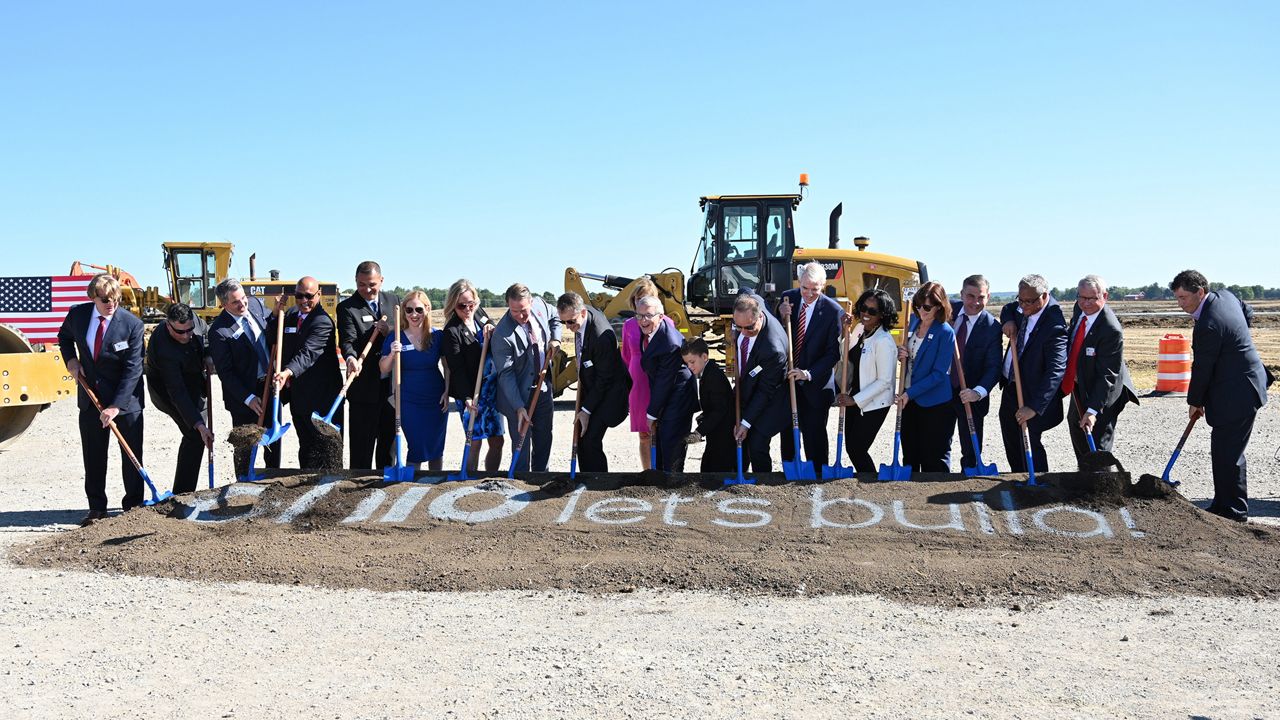 A ground breaking ceremony in Ohio