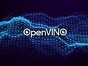 OpenVINO Blue Abstract background