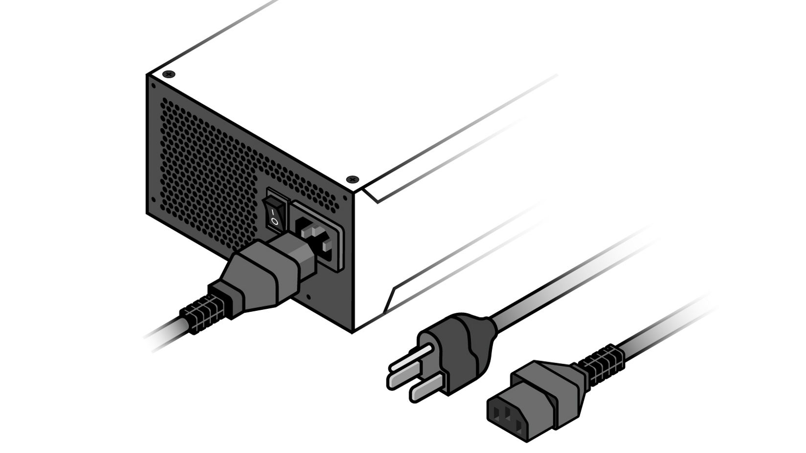 Ilustrasi kabel daya C13