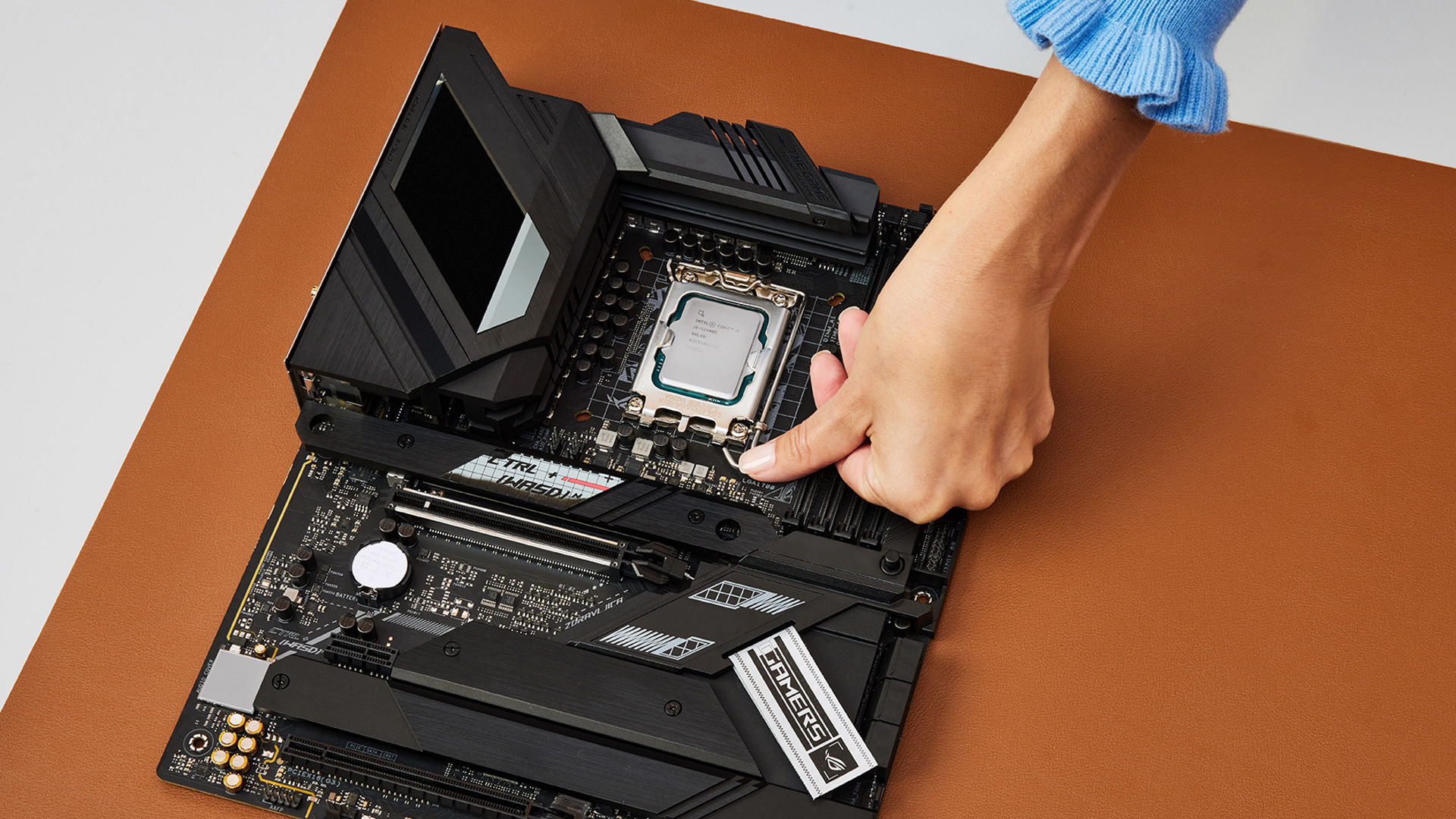 Photo of CPU installation