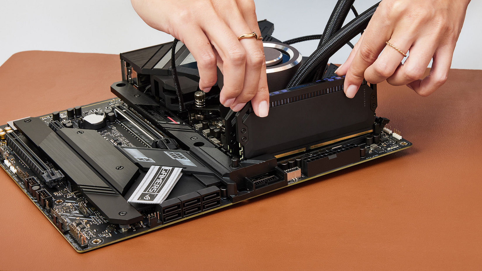 Photo of RAM installation