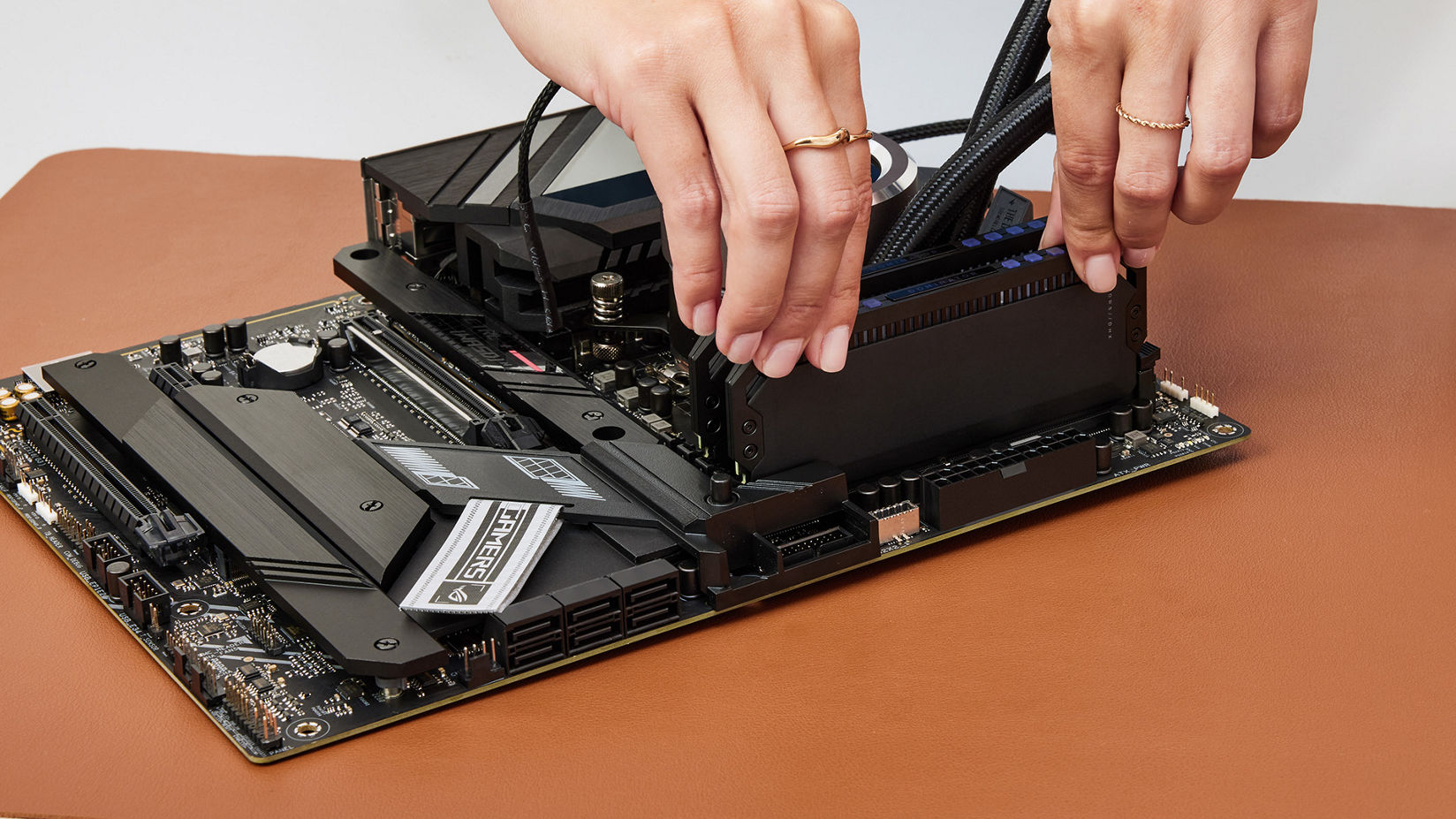 Photo of RAM installation