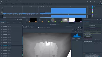 example of the graphics frame analyzer U I