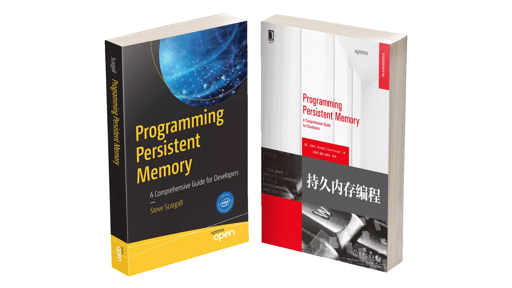  English and Chinese versions of the Programming Persistent Memory books