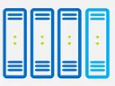 Row of server icons